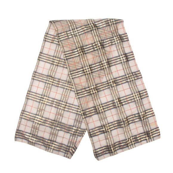 Collectibles By Per Aris Metallic Polyester Plaid Scarf - Picture 4 of 4